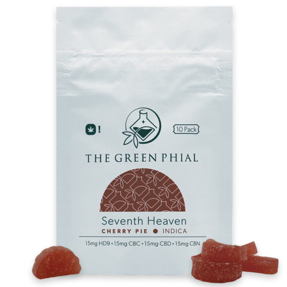 Seventh Heaven Gummies Cherry Pie Indica Pack Delta 9 CBC CBD CBN