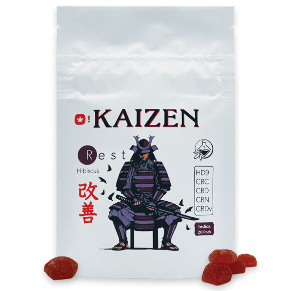 Kaizen Rest Gummies Hibiscus Indica Pack D9 CBC CBD CBN CBDv