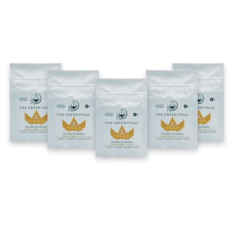 Golden Goddess Gummies Peach Cake Hybrid Case Box 5